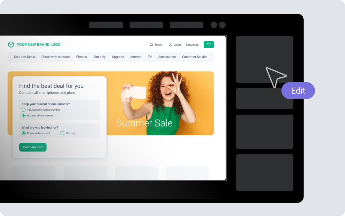 Homepage S4 - Website Configuration - Sharper