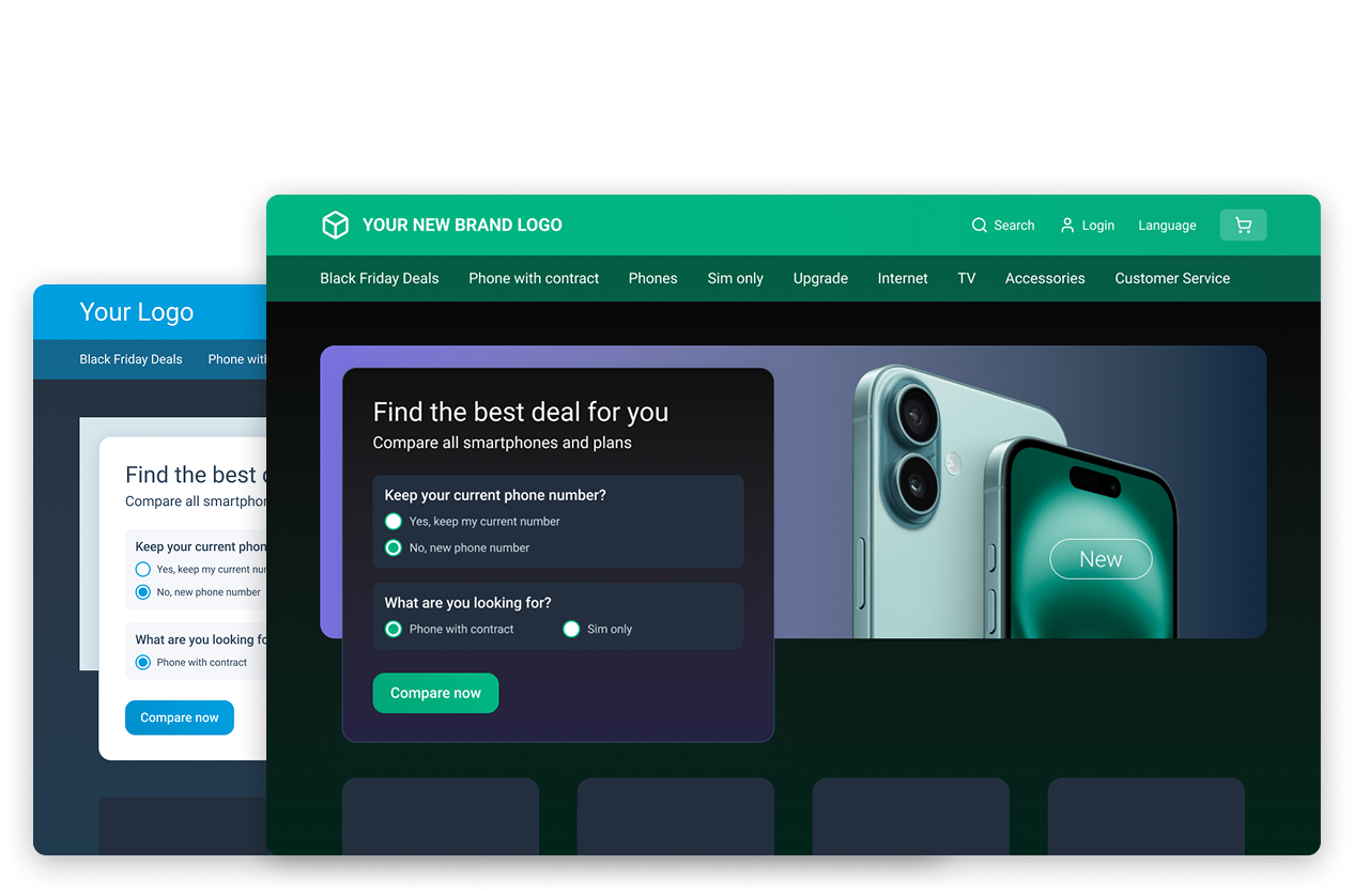 Personalization page hero banner